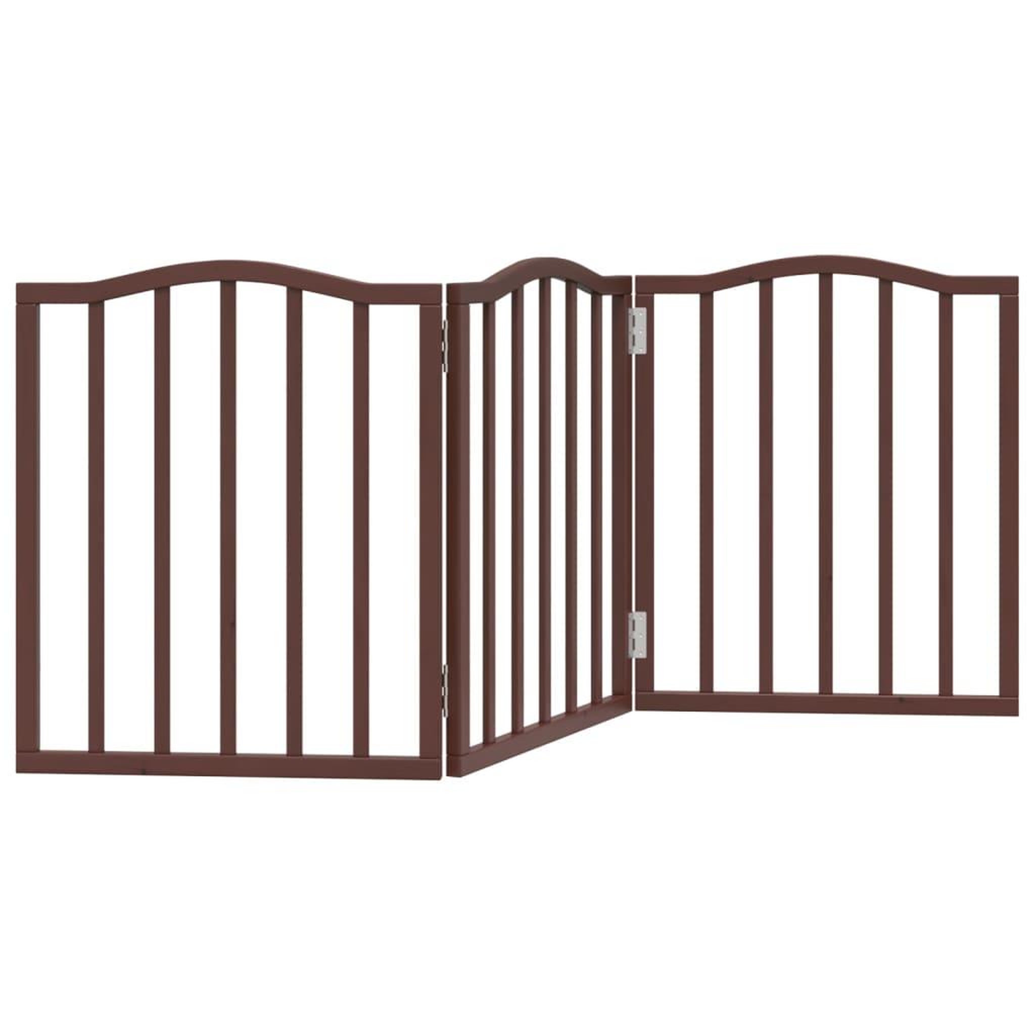 Voir la diapositive 2 : VIDAXL Barriere pour chien pliable 3 panneaux 150 cm bois de peuplier