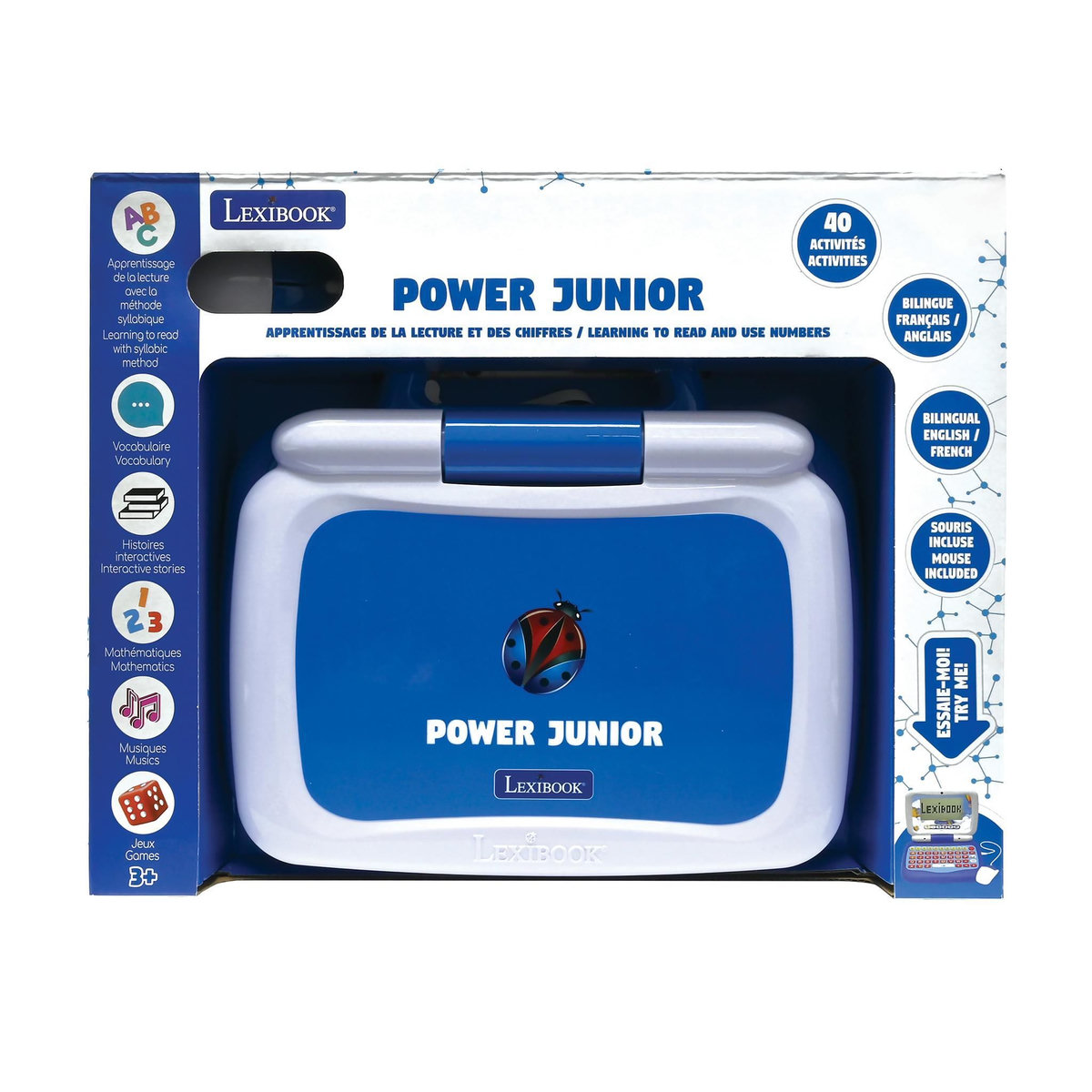 Lexibook Mon premier ordinateur éducatif  parlant bilingue (EN/FR)