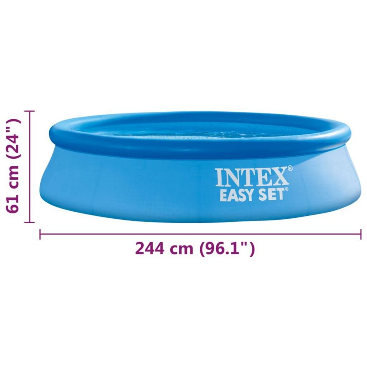 INTEX Piscine Gonflable Intex Easy Set 2.44 x 0.61m