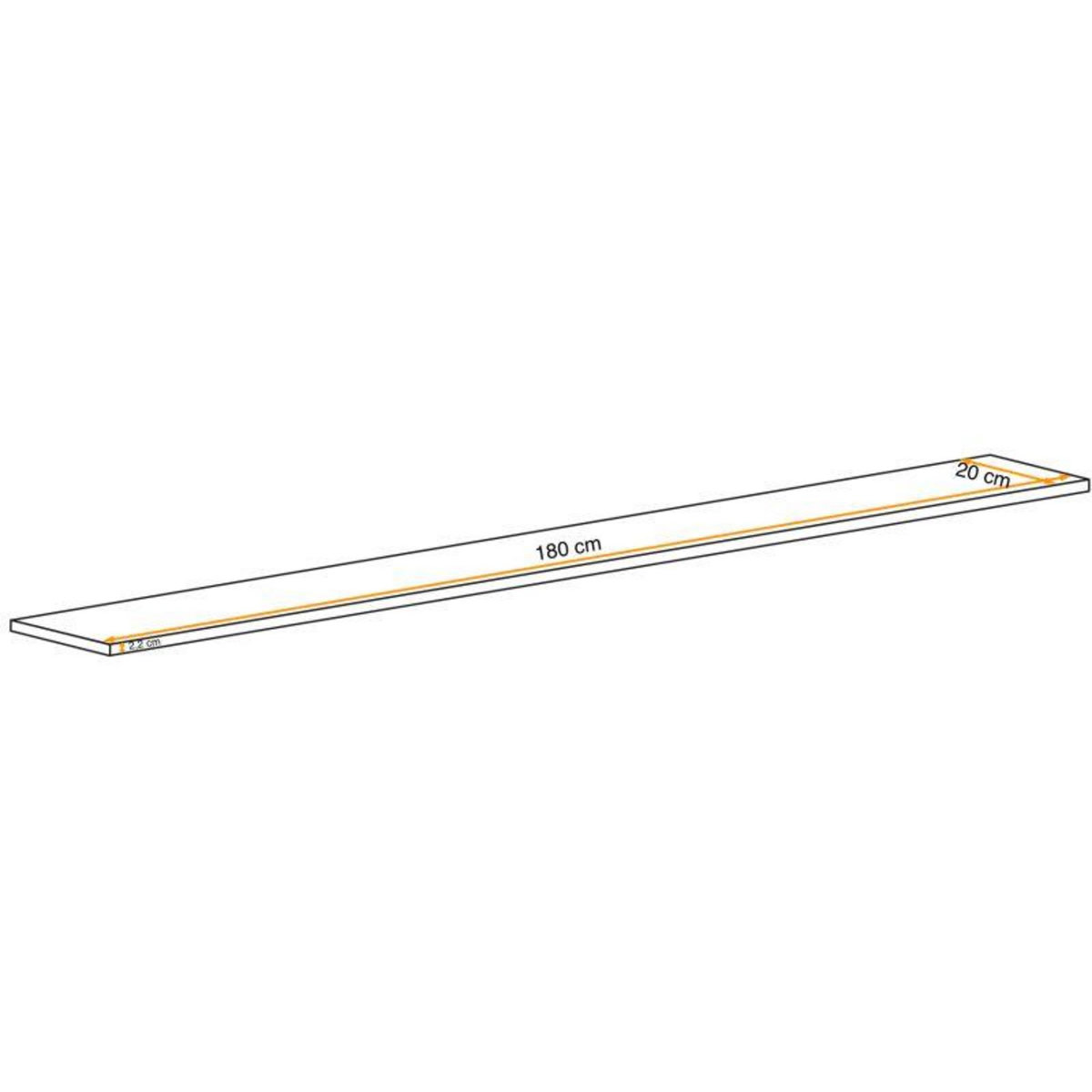 Paris Prix Étagère Murale Design  Switch  180cm Naturel