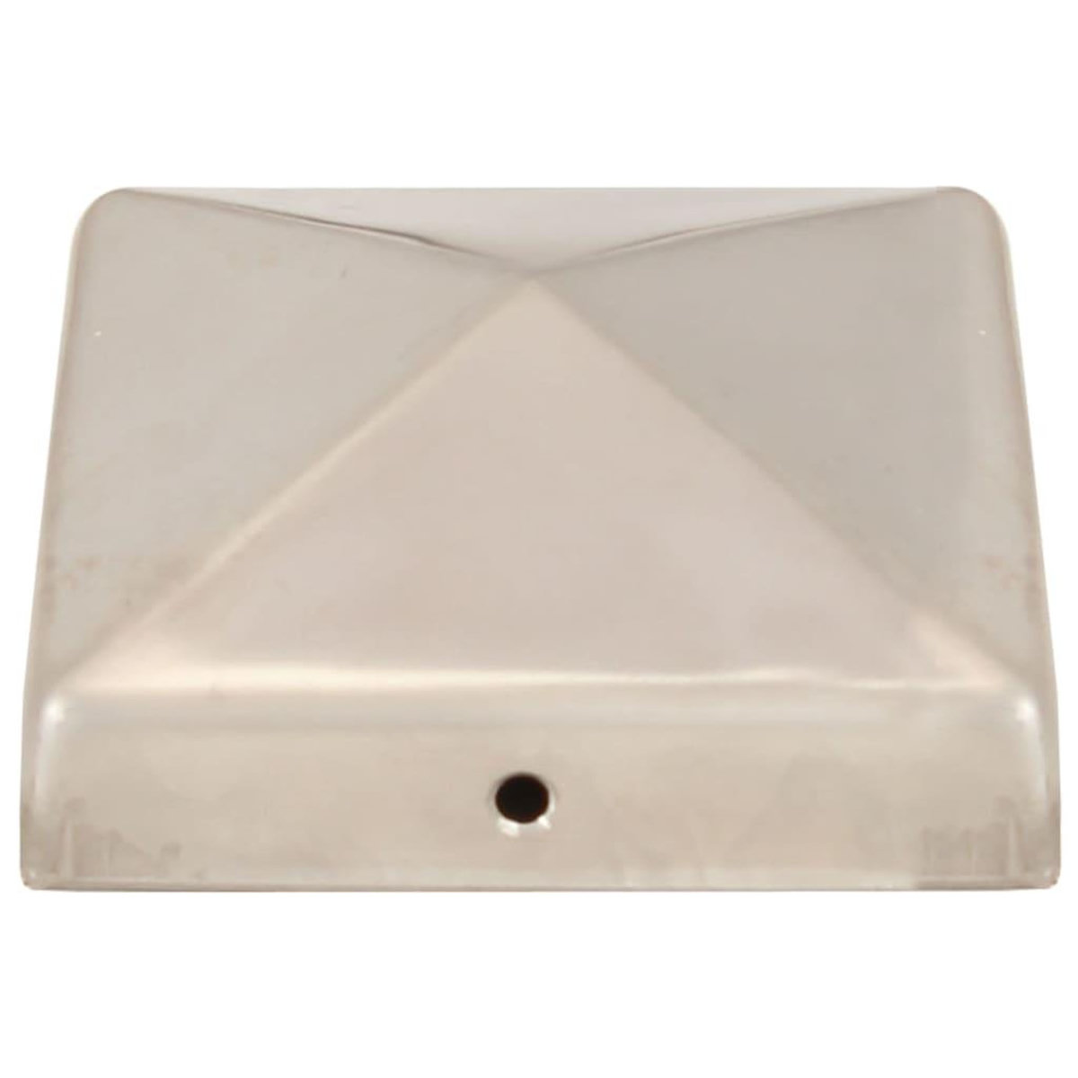 VIDAXL Bouchons de poteau de cloture pyramidaux 6 pcs Inox 81x81 mm