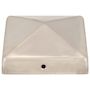 Voir la diapositive 4 : VIDAXL Bouchons de poteau de cloture pyramidaux 6 pcs Inox 81x81 mm