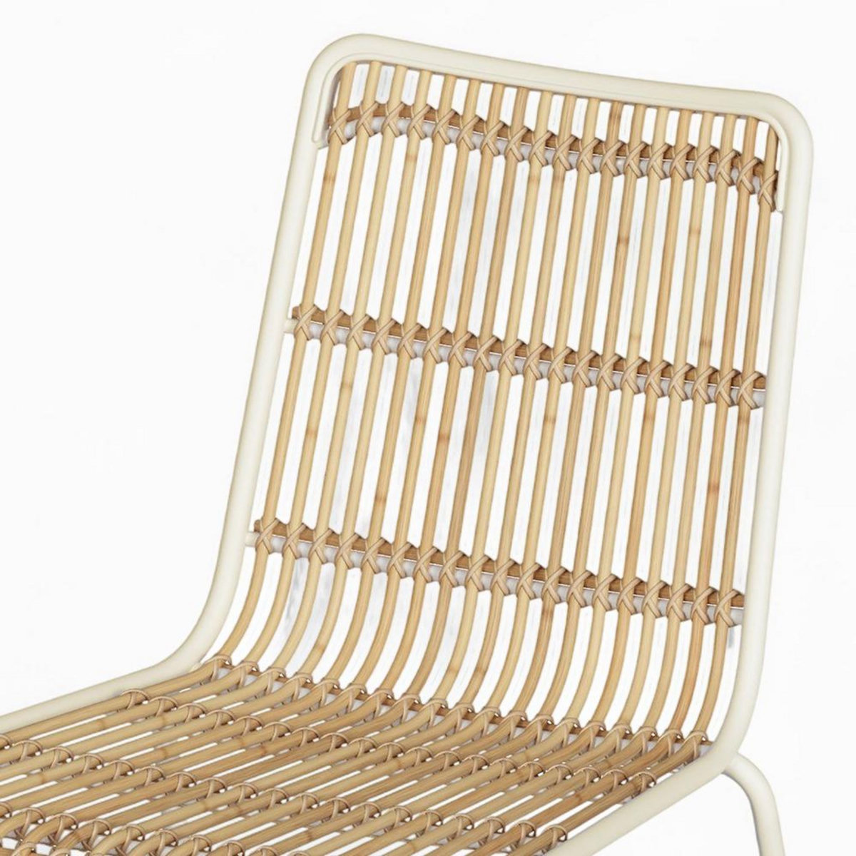Rendez vous déco Lot de 2 chaises en rotin et structure en métal noir - Jouve