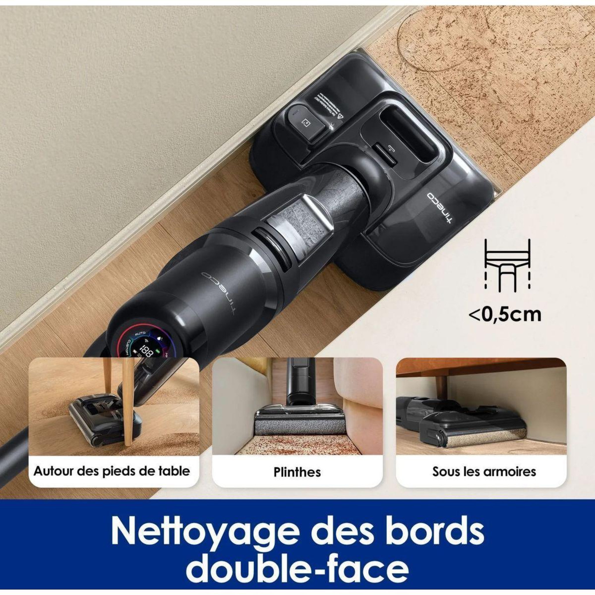 Voir la diapositive 4 : TINECO Aspirateur laveur floor one s7 stretch