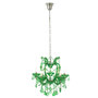 Voir la diapositive 2 : Paris Prix Lustre en Verre  Antique  57cm Vert Émeraude