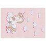 Voir la diapositive 2 : VIDAXL Tapis enfants rose 160x230 cm licorne antiderapant lavable