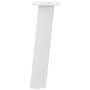 Voir la diapositive 5 : VIDAXL Pieds de table basse 4 pcs blanc 30 cm acier