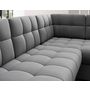 Voir la diapositive 6 : BEST MOBILIER Nappa - canapé panoramique d'angle droit 7 places convertible avec coffre en velours