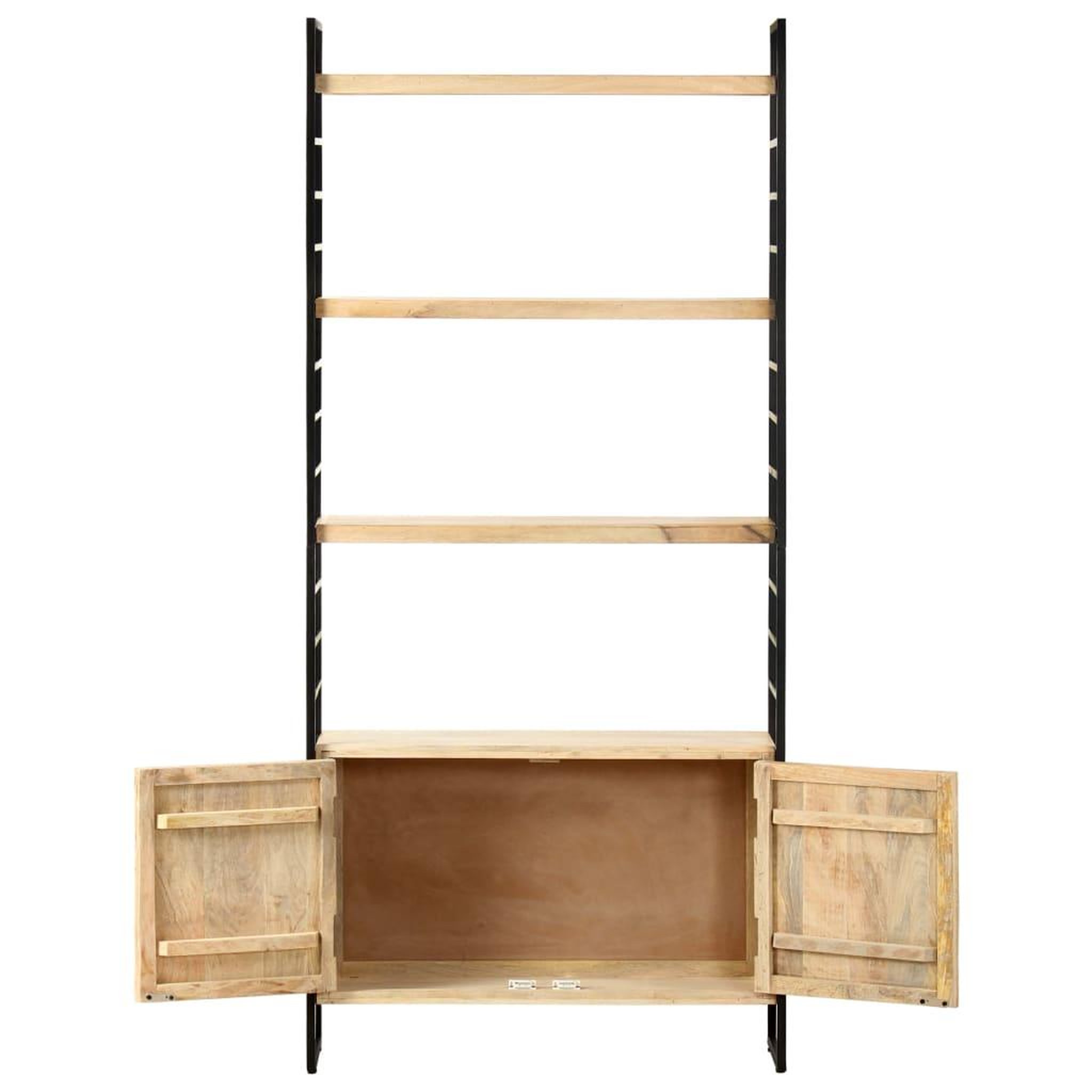 Voir la diapositive 3 : VIDAXL Bibliotheque a 4 niveaux 80x30x180 cm Bois de manguier massif