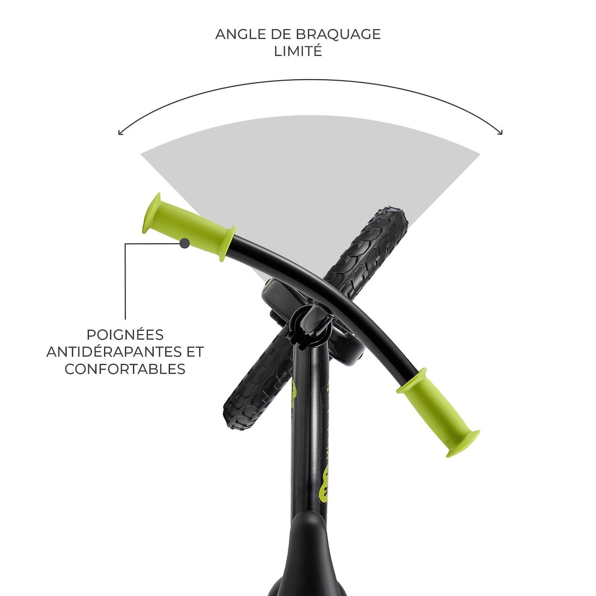 KINDERKRAFT Draisienne enfant grandes roues tout terrain réglable