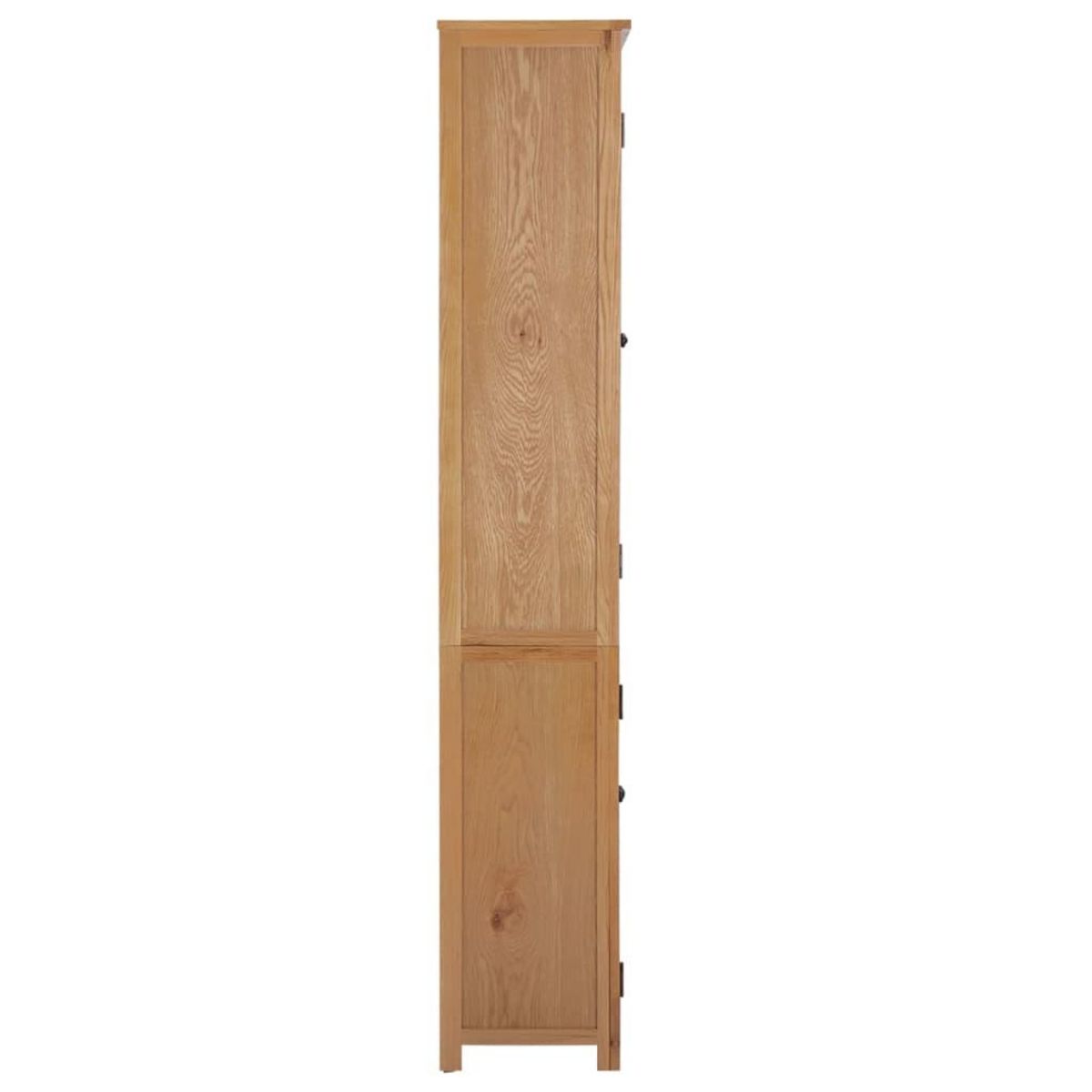 VIDAXL Bibliotheque avec 4 portes 90x35x200 cm Bois de chene et verre