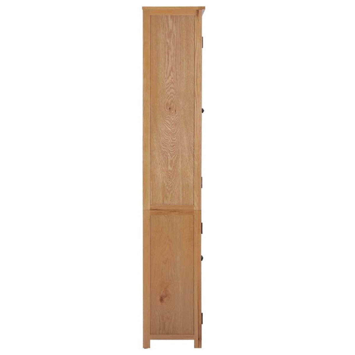 VIDAXL Bibliotheque avec 4 portes 90x35x200 cm Bois de chene et verre