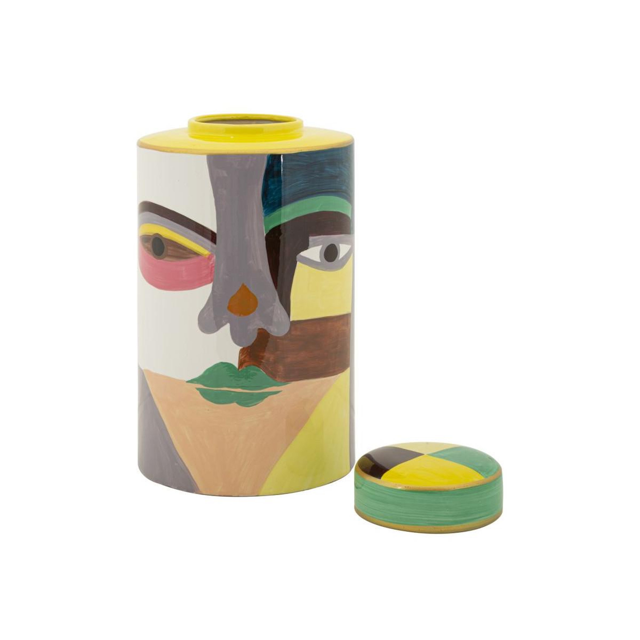 Voir la diapositive 3 : Paris Prix Vase design en céramique  piccassy  33cm multicolore