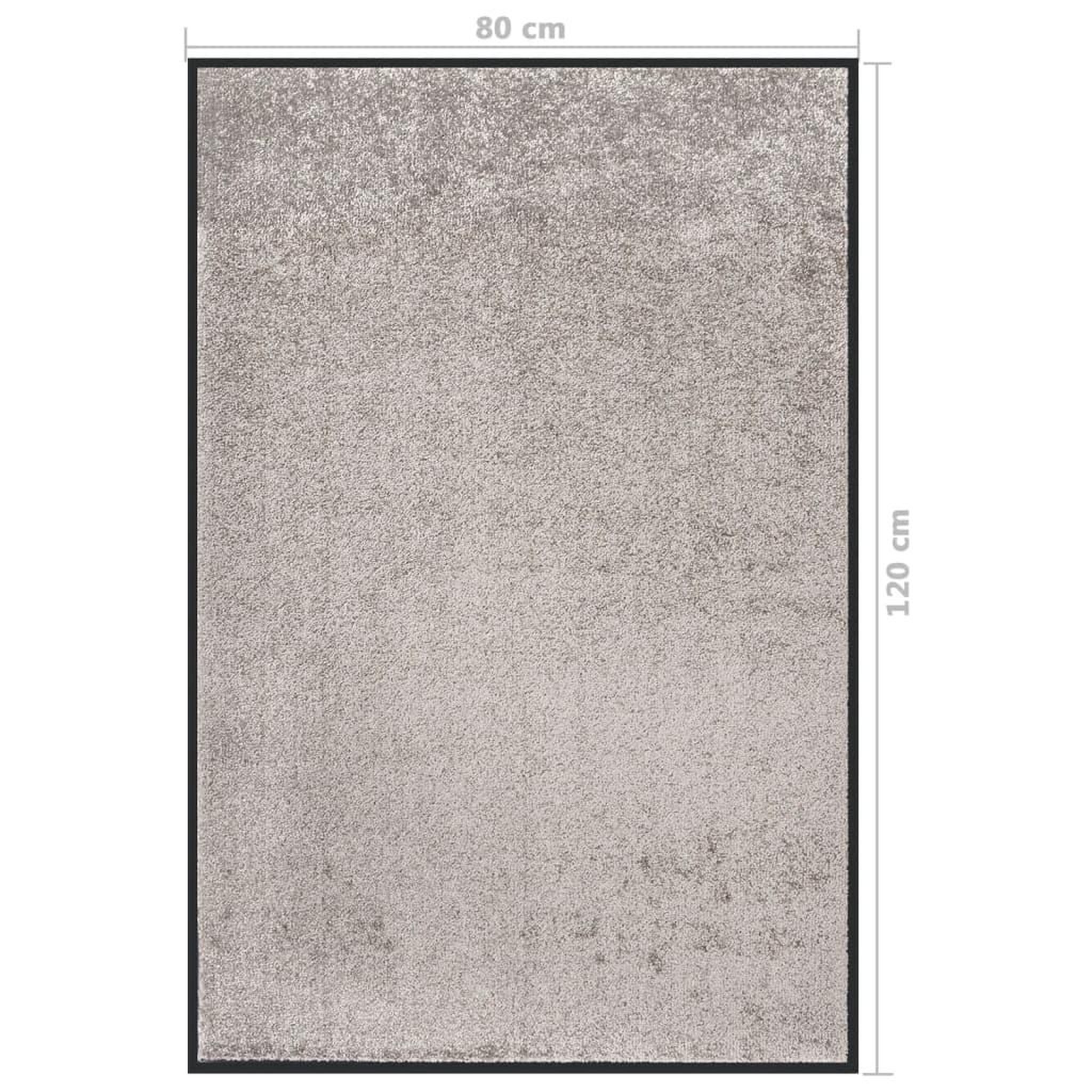 Voir la diapositive 6 : VIDAXL Paillasson Gris 80x120 cm