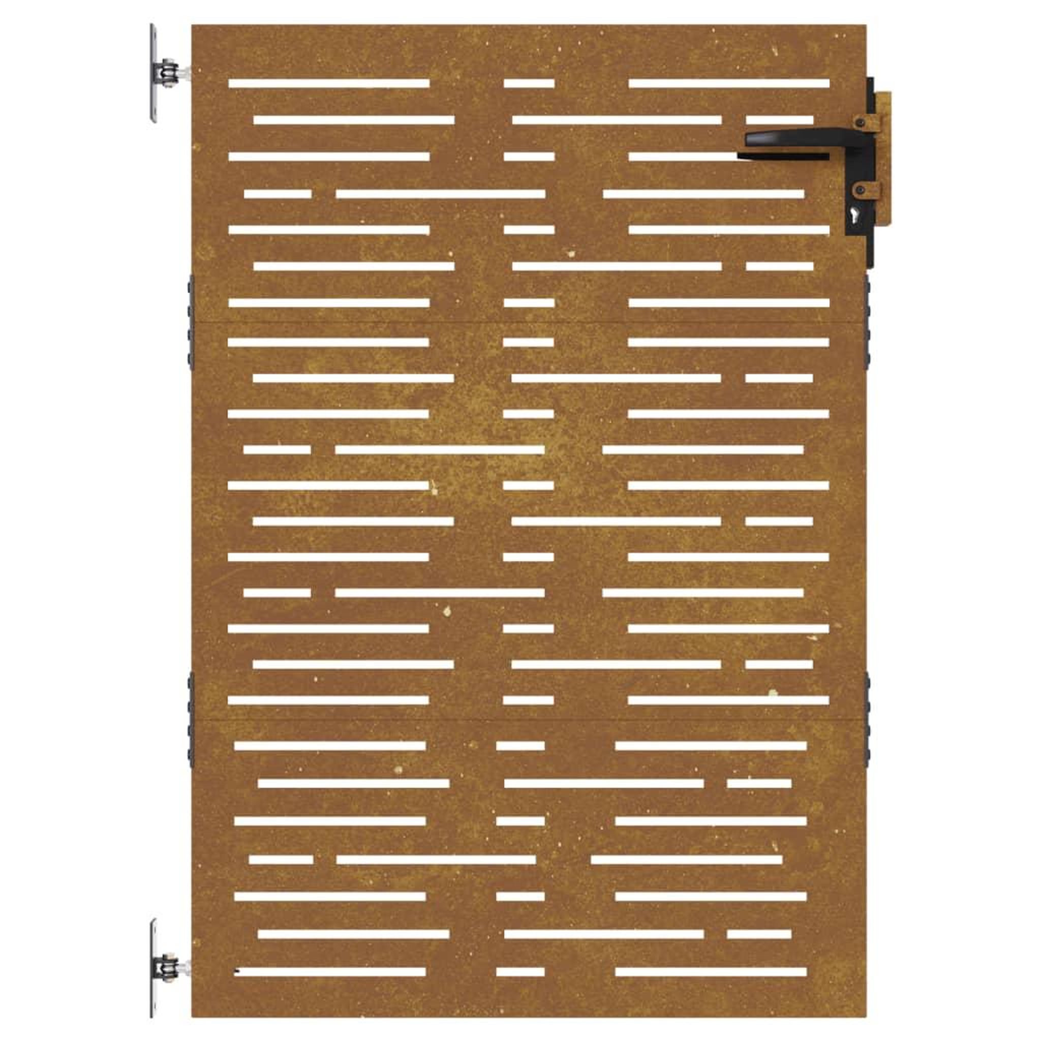 Voir la diapositive 4 : VIDAXL Portail de jardin 85x125 cm acier corten conception de carre