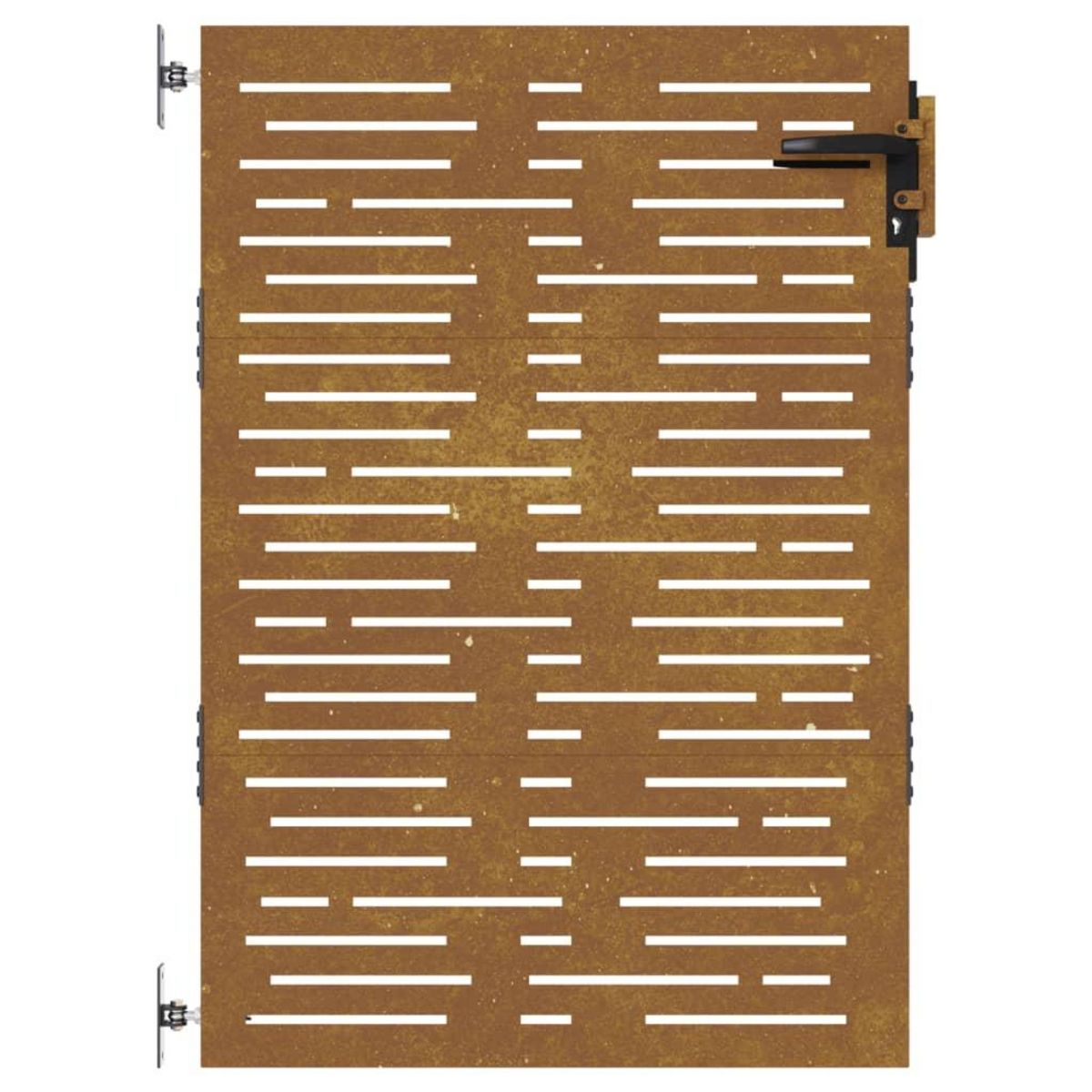 VIDAXL Portail de jardin 85x125 cm acier corten conception de carre