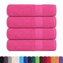 Voir la diapositive 2 : VIDAXL Serviettes de bain 4 pcs rose 100x150 cm 360 g m² 100% coton
