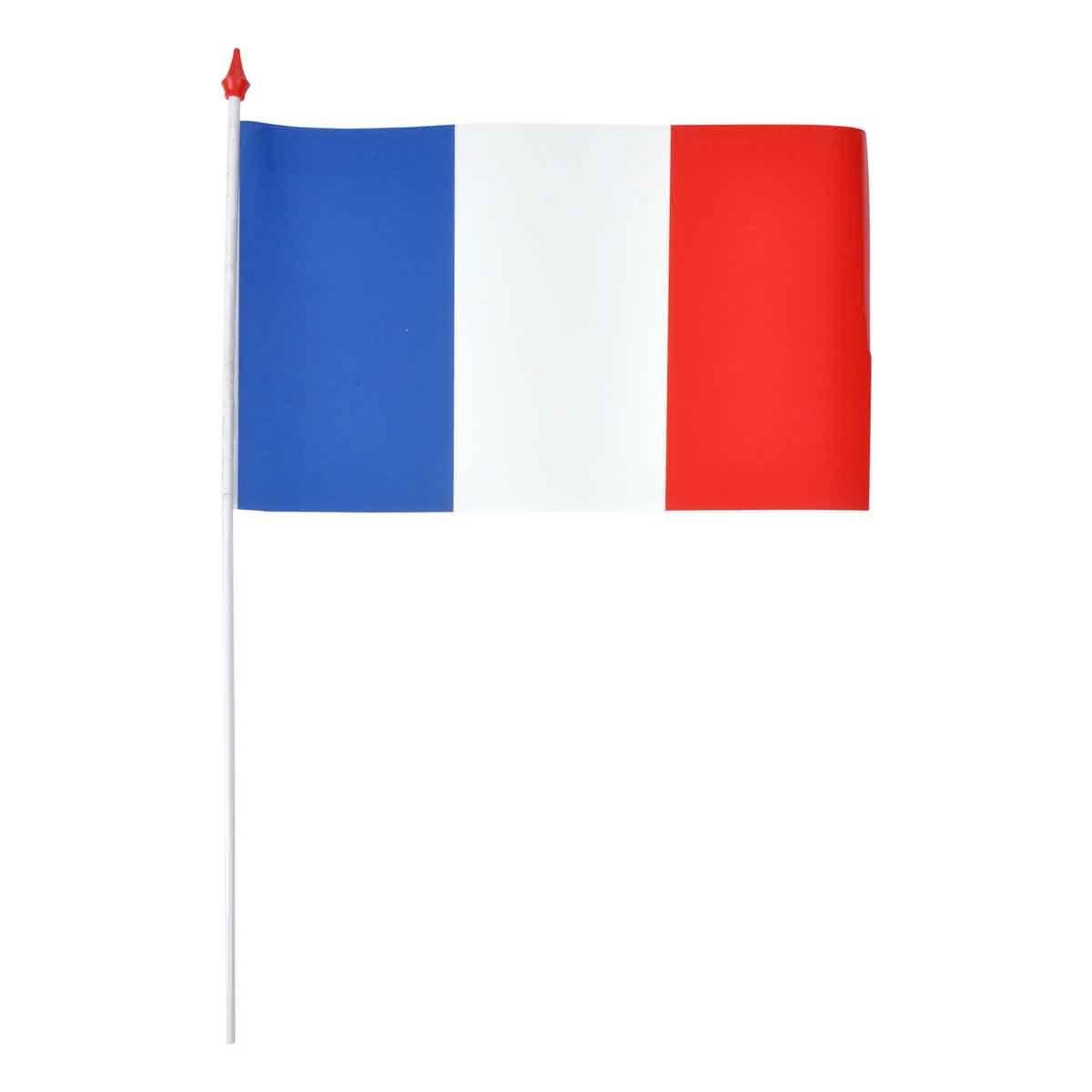 Voir la diapositive 3 : RIRE & CONFETTI Lot de 10 drapeaux  france  16cm bleu, blanc & rouge