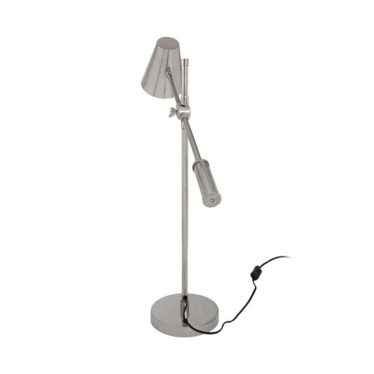 Paris Prix Lampe à Poser Industriel  Celeste  74cm Argent