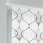 Voir la diapositive 2 : Paris Prix Store Enrouleur Tamisant  Lagune  90x180cm Blanc & Gris