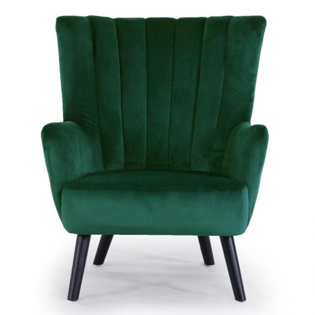 Paris Prix Fauteuil Scandinave Velours  Velvet  94cm Vert