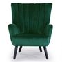 Voir la diapositive 2 : Paris Prix Fauteuil Scandinave Velours  Velvet  94cm Vert