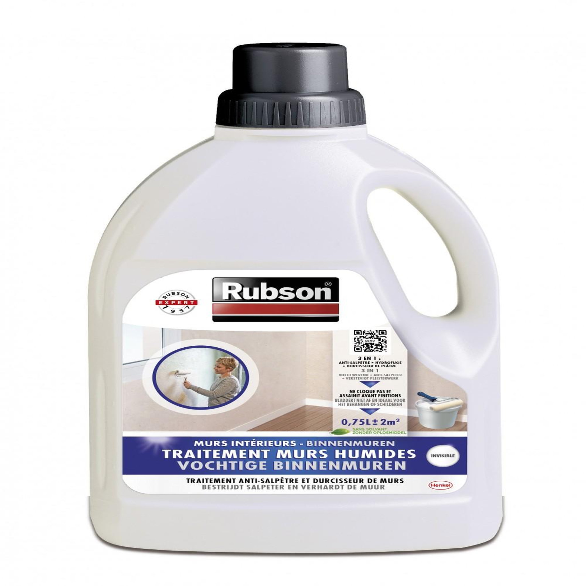 rubson Durcisseur de plâtre Protégez vos murs, RUBSON incolore 0.75 l