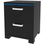 Voir la diapositive 1 : Habitat et Jardin Chevet LED  Karina  - 41 x 38 x 41.5 cm - Noir
