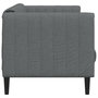 Voir la diapositive 5 : VIDAXL Canape a 2 places gris fonce tissu