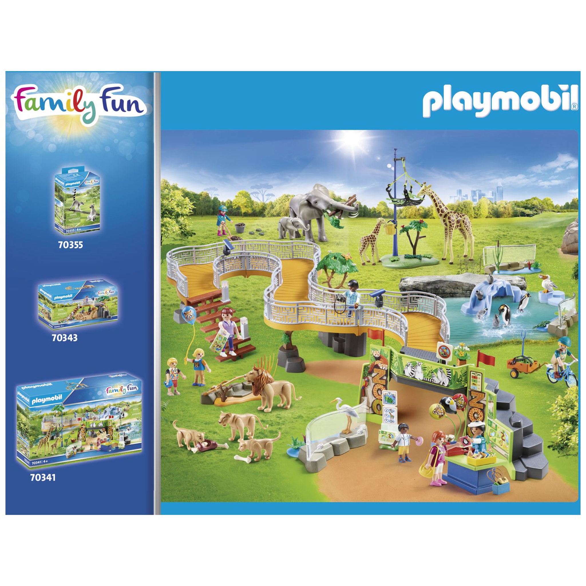 Voir la diapositive 2 : PLAYMOBIL 70348 Family Fun - Extension pour parc animalier