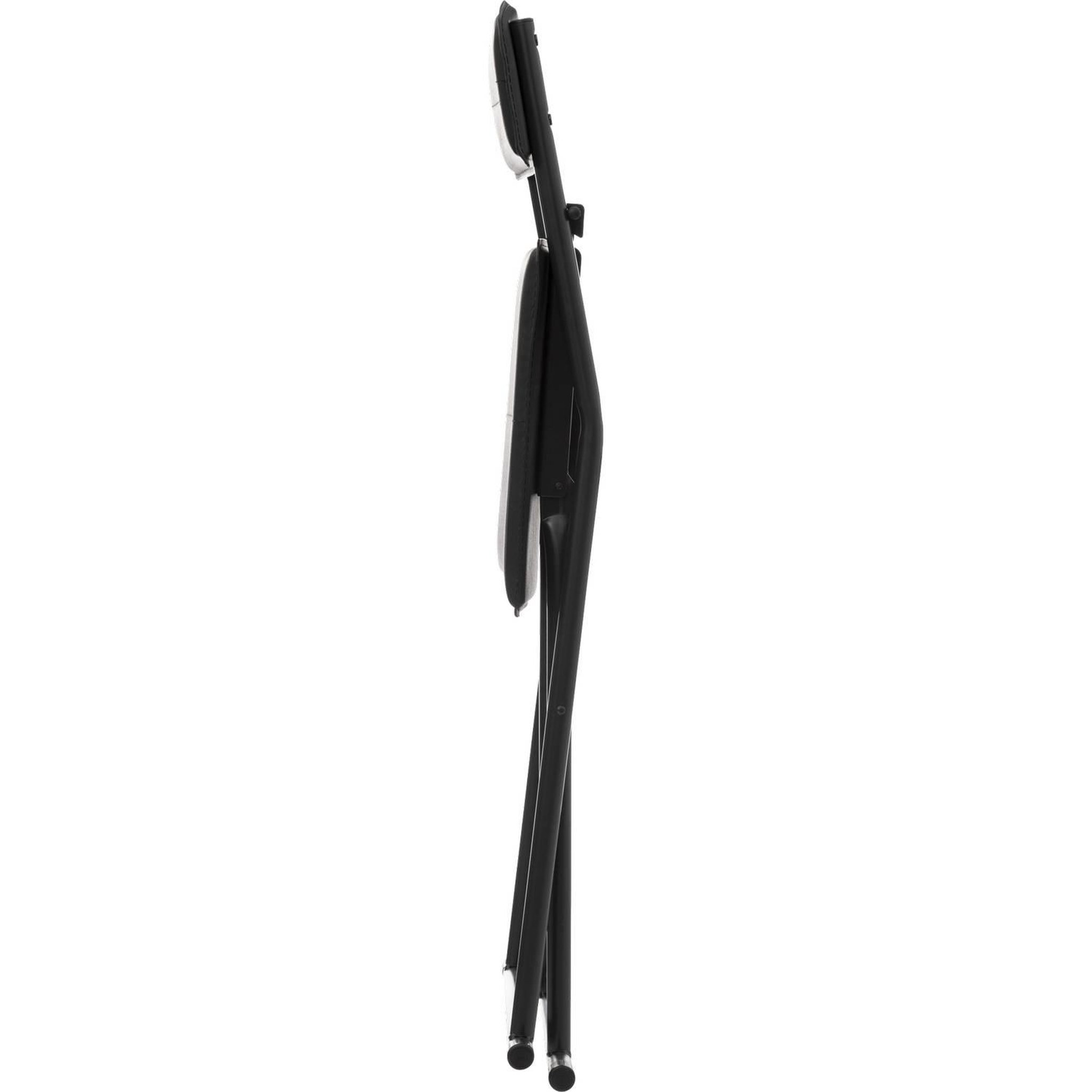 Voir la diapositive 6 : FIVE Chaise pliante en simili cuir - noir