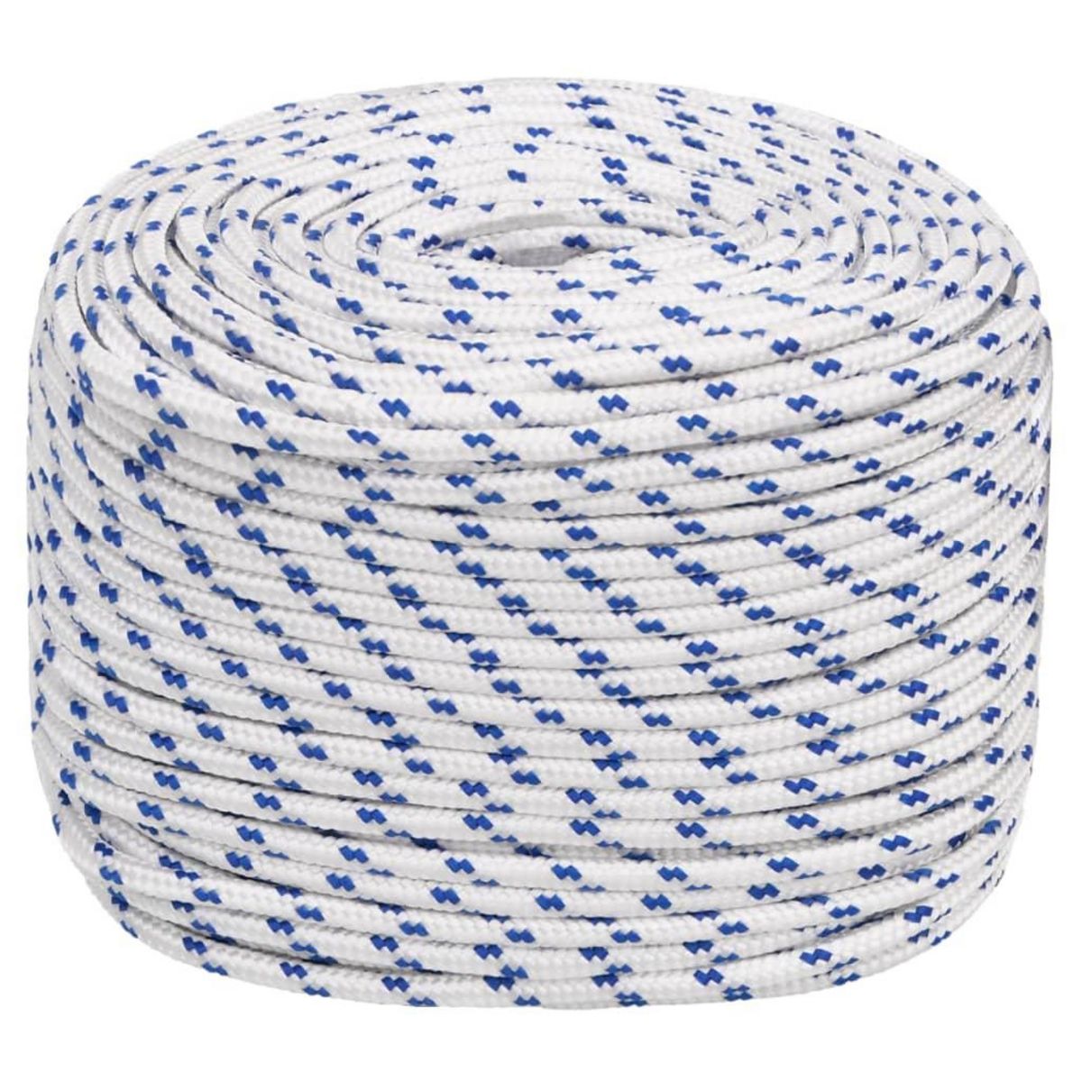 VIDAXL Corde de bateau Blanc 8 mm 25 m Polypropylene