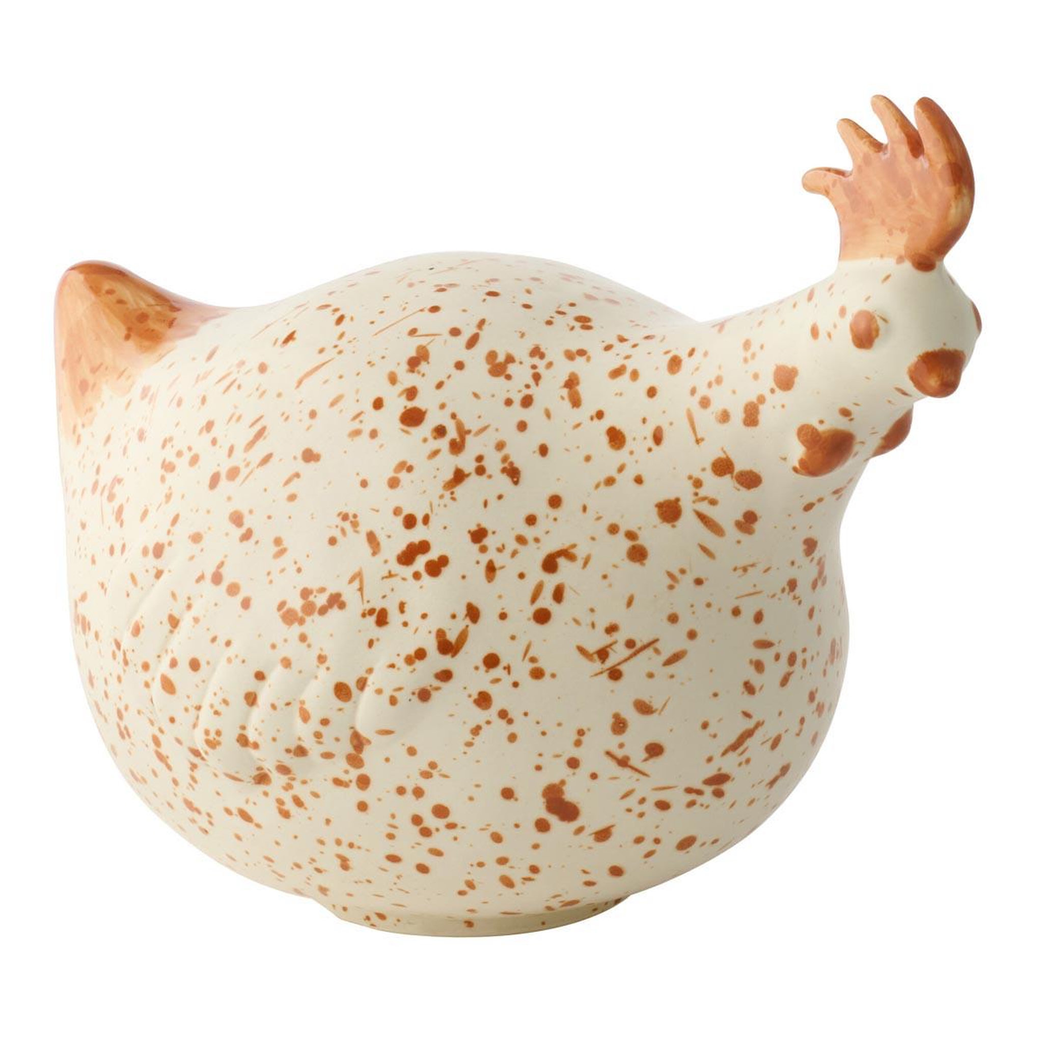 J-LINE Statuette coque en céramique  garth  32cm blanc