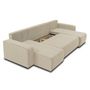 Voir la diapositive 2 : BEST MOBILIER Artemisa - canapé panoramique en u - 7 places - convertible avec coffre - en velours côtelé