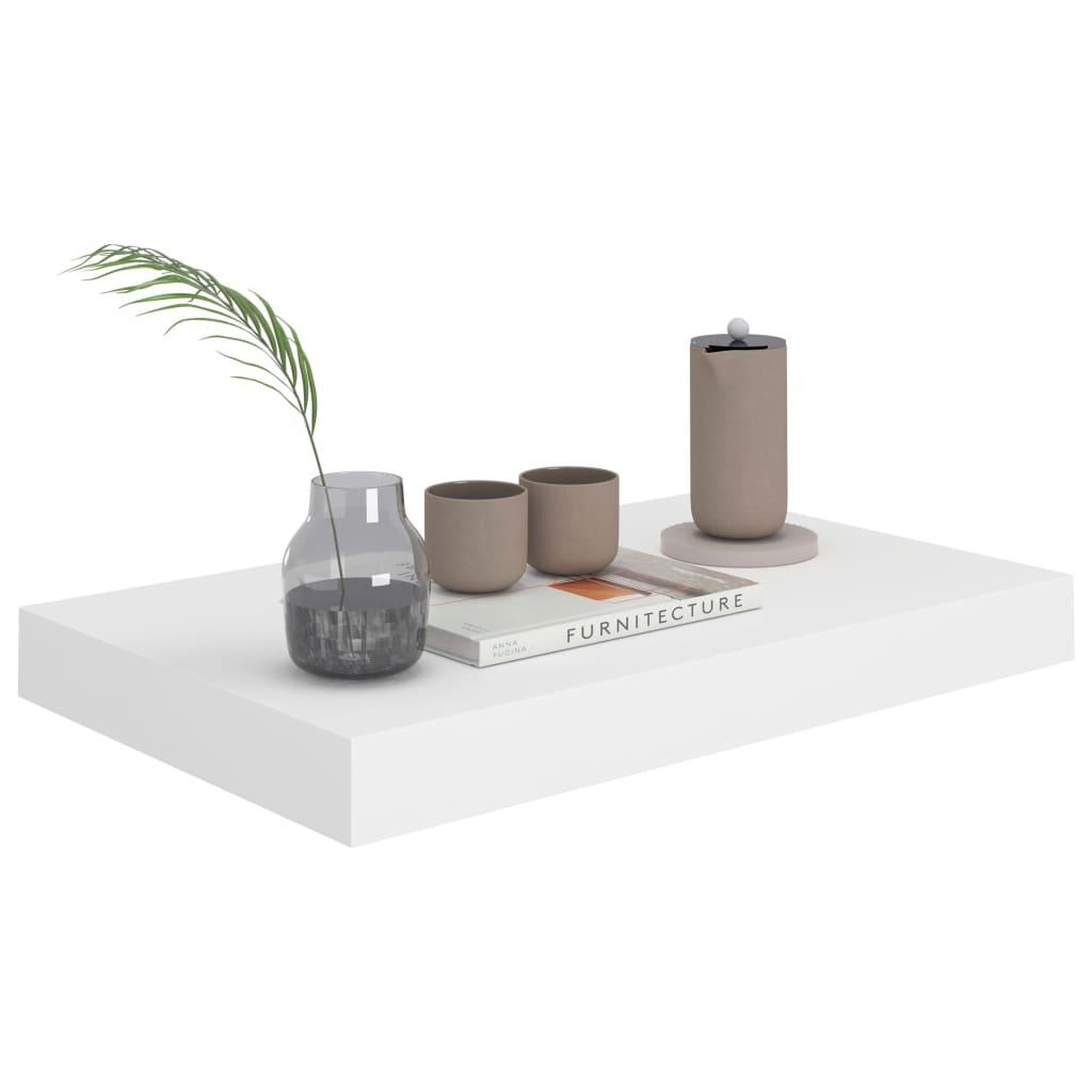 Voir la diapositive 3 : VIDAXL Etagere murale flottante blanc 40x23x3,8 cm MDF