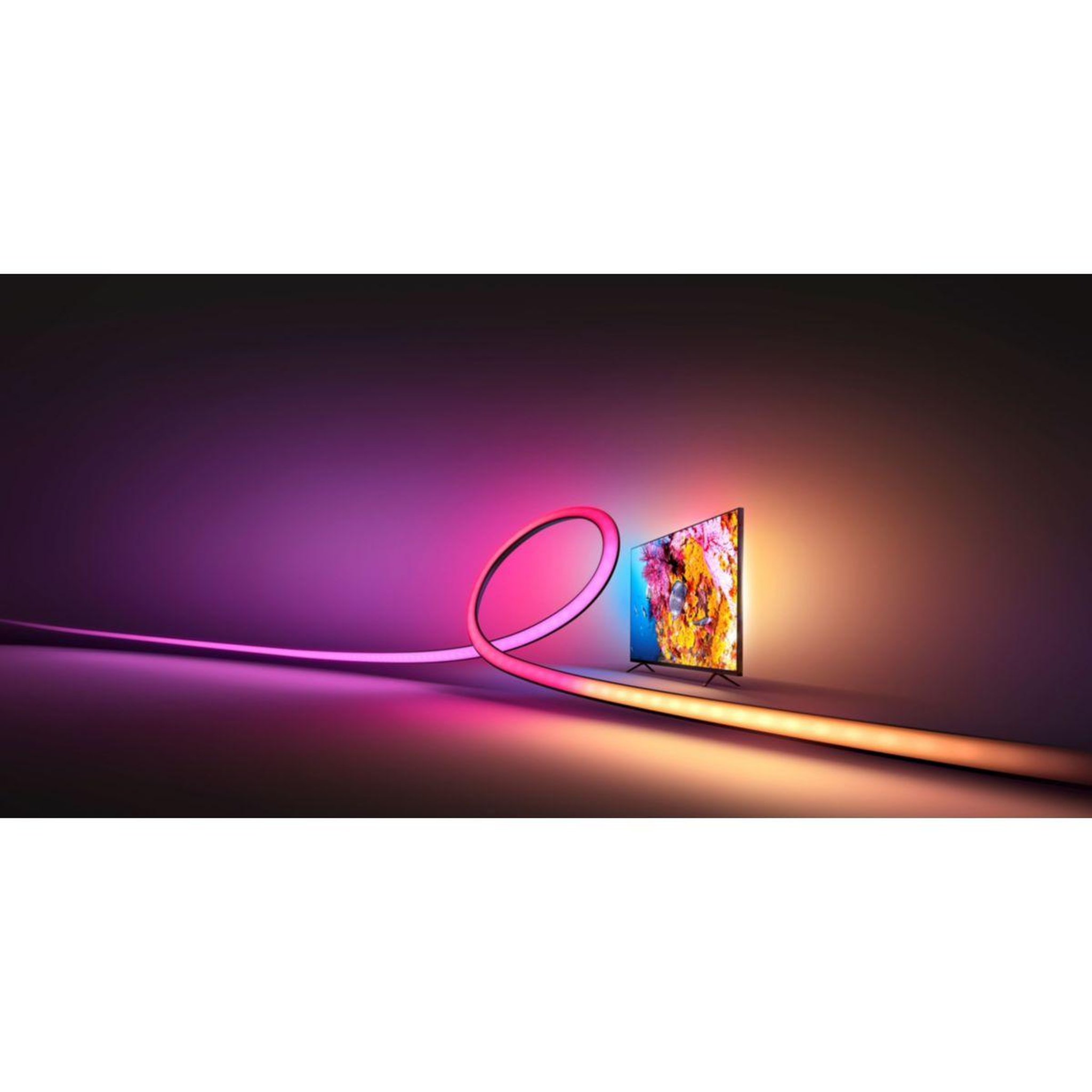 Voir la diapositive 2 : PHILIPS HUE Ruban LED Play Gradient TV75'' White&Color Ambianc