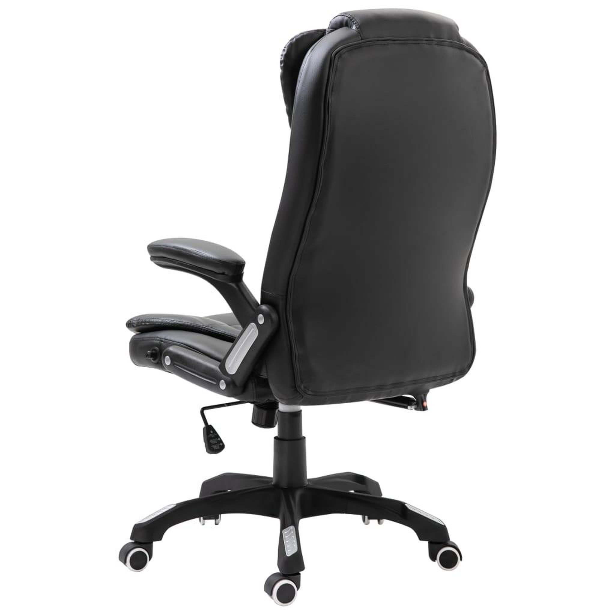 Voir la diapositive 3 : VIDAXL Chaise de bureau Noir Similicuir