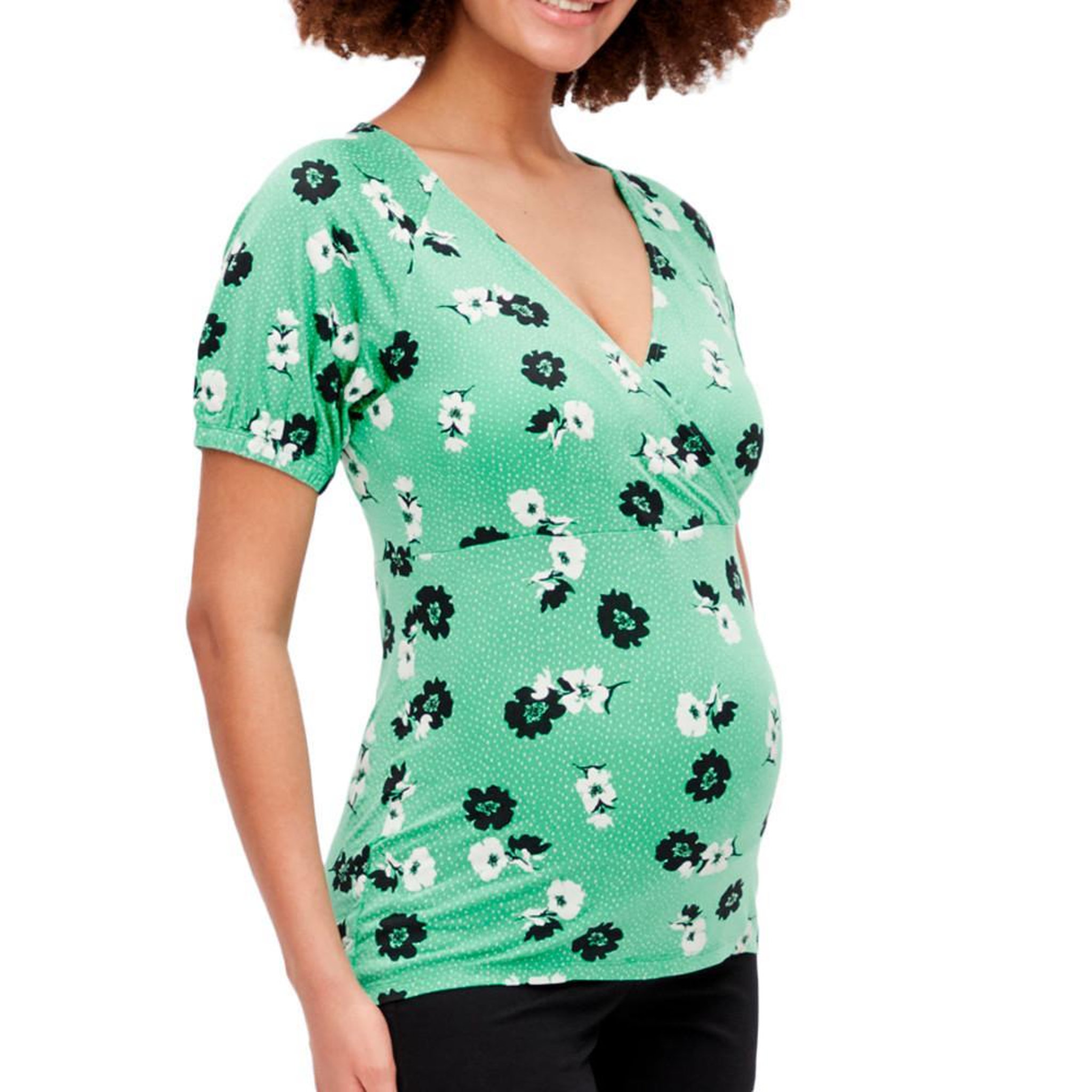 MAMALICIOUS T Shirt de Grossesse  Femme Mamalicious Lovely. Coloris disponibles : Vert