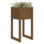 Voir la diapositive 3 : VIDAXL Jardiniere Marron miel 40x40x81 cm Bois massif de pin