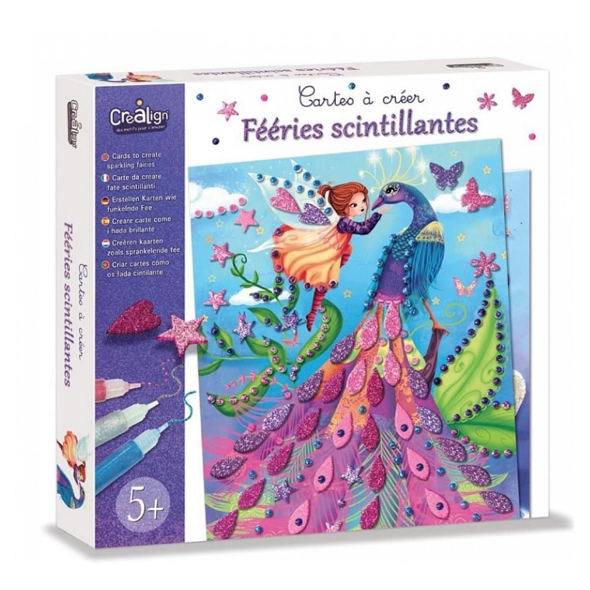 CREALIGN Coffret Cartes a creer - Feeries scintillantes