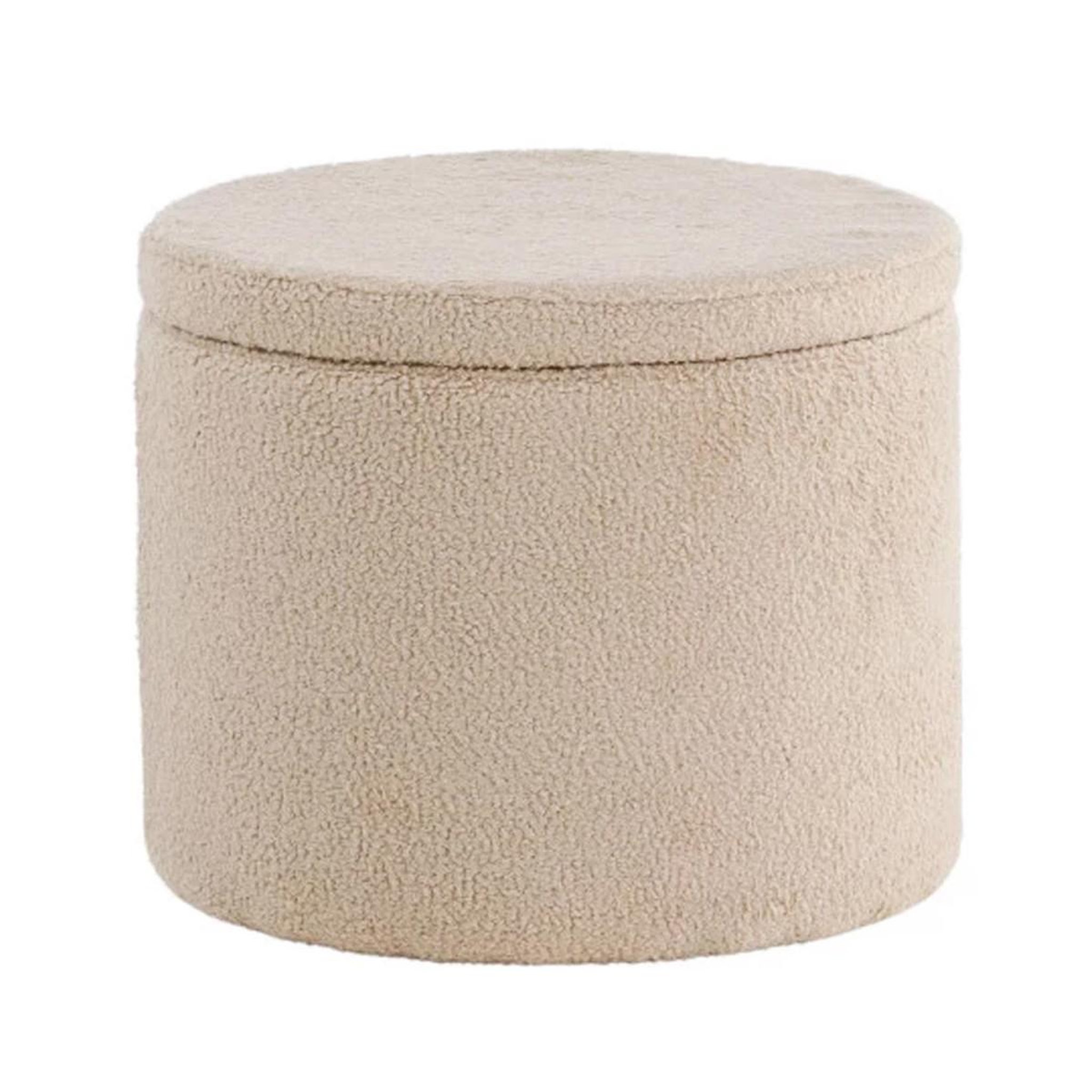Paris Prix Pouf  avec rangement  dunken   51cm beige
