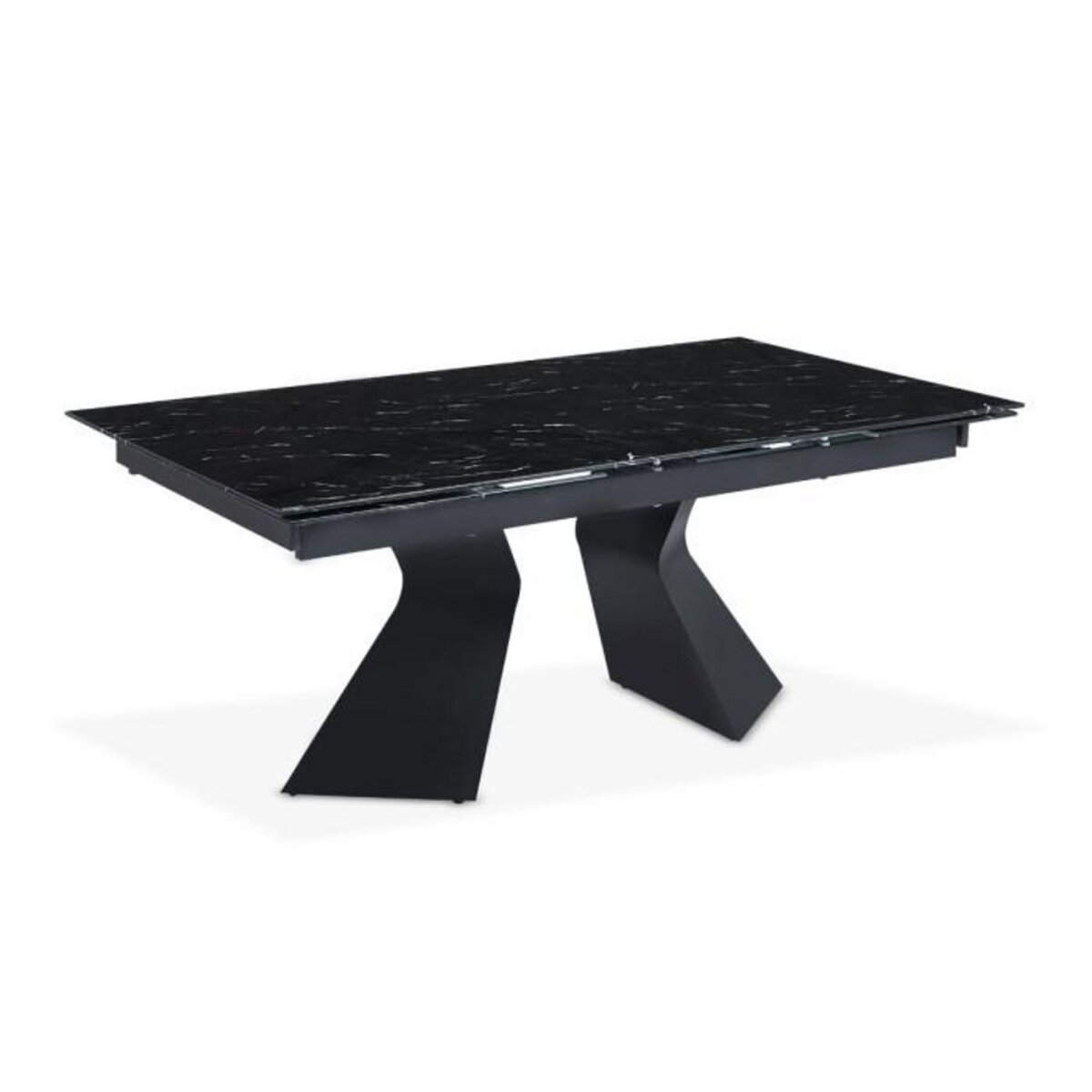 Paris Prix Table à Manger Extensible  Sara  180-260cm Noir
