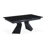 Paris Prix Table à Manger Extensible  Sara  180-260cm Noir