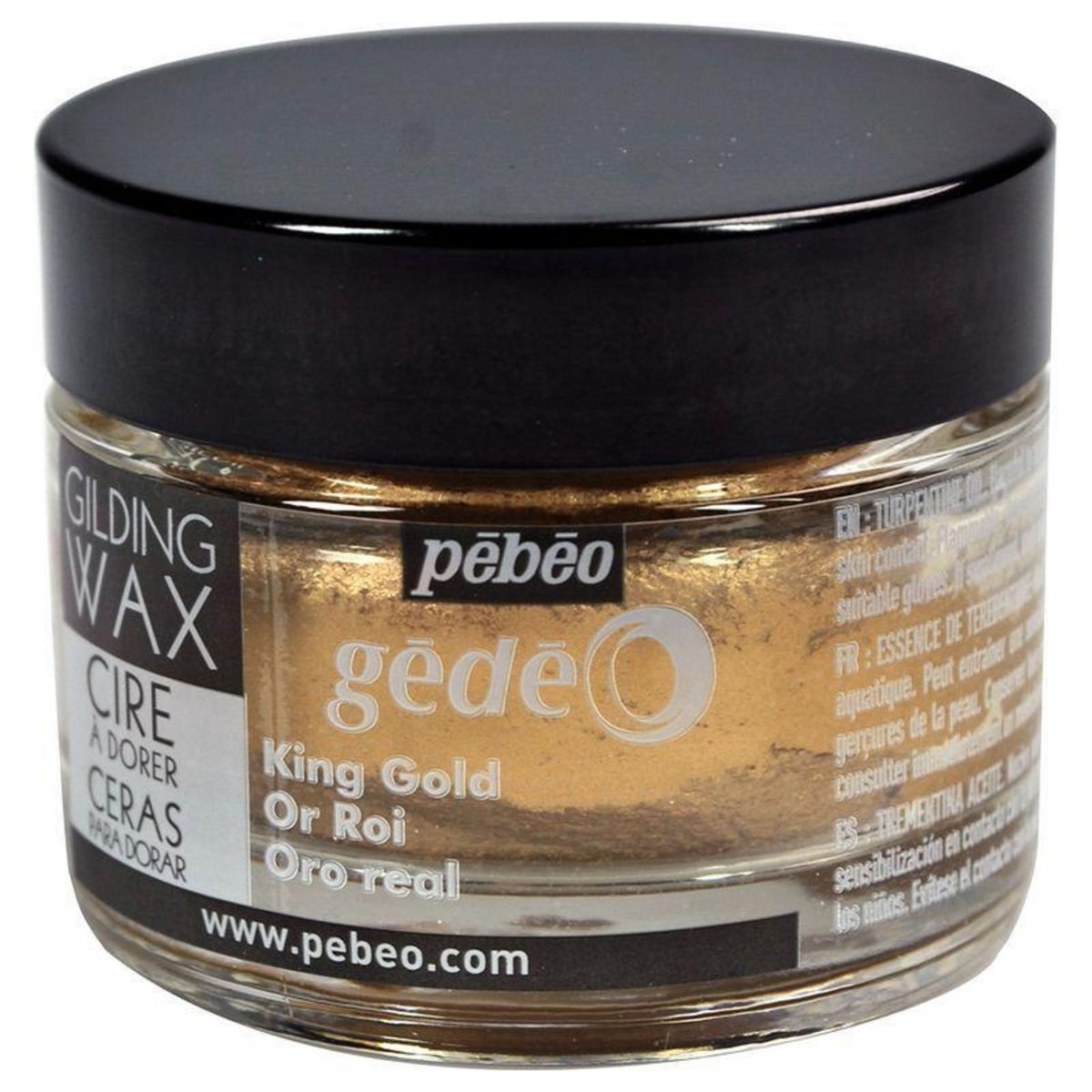 Pebeo Cire à dorer tout support - Or - 30 ml