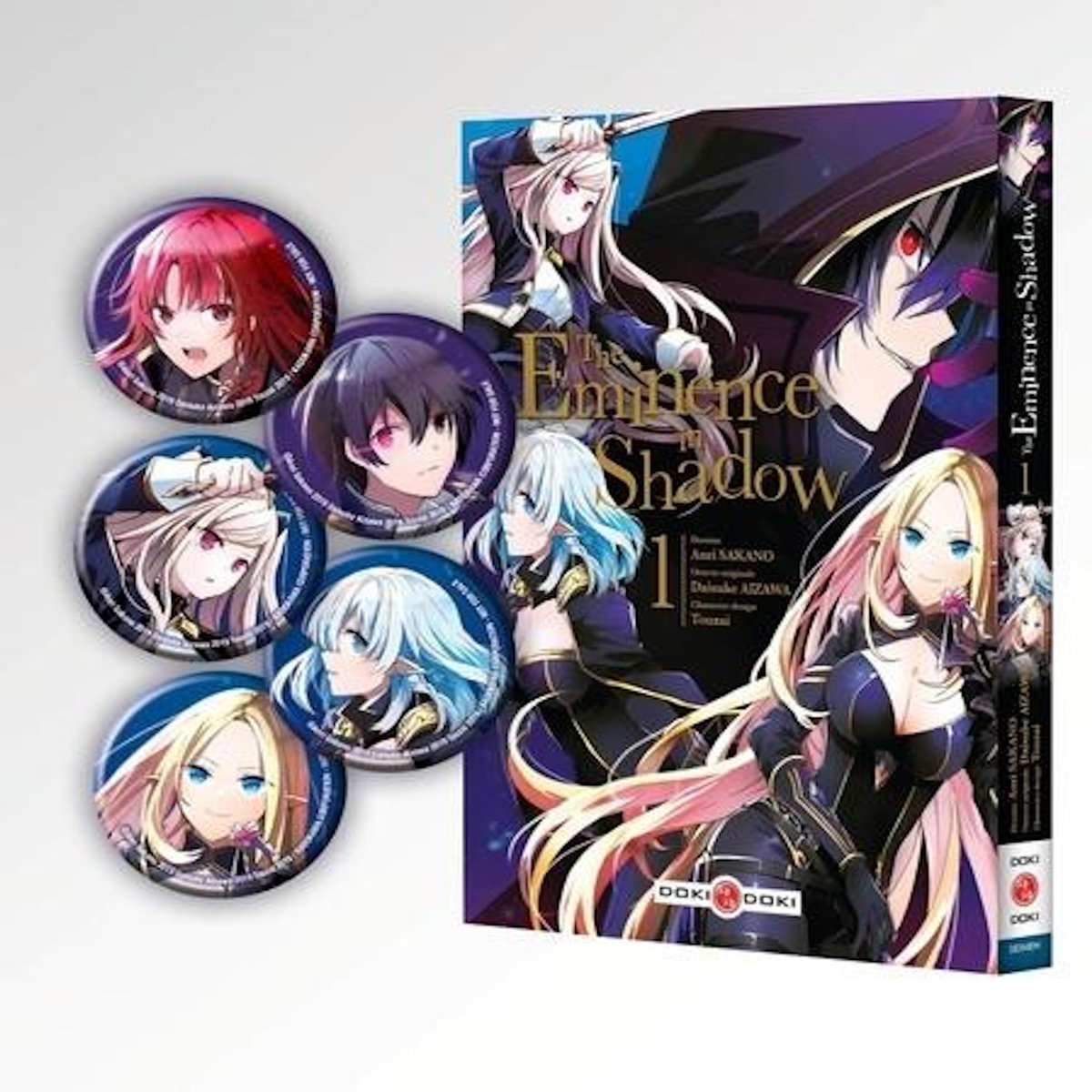 THE EMINENCE IN SHADOW TOME 1 . AVEC BADGES COLLECTOR, EDITION COLLECTOR, Sakano Anri