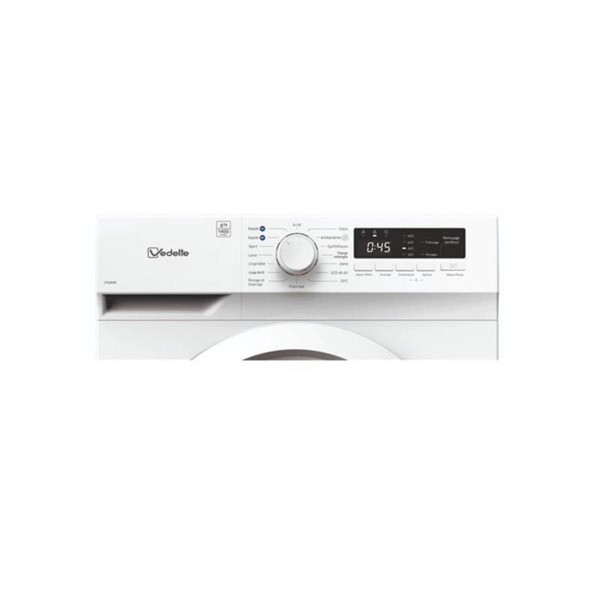 Vedette Lave-linge frontal 8kg 1400 tours/min - LFVQ383W