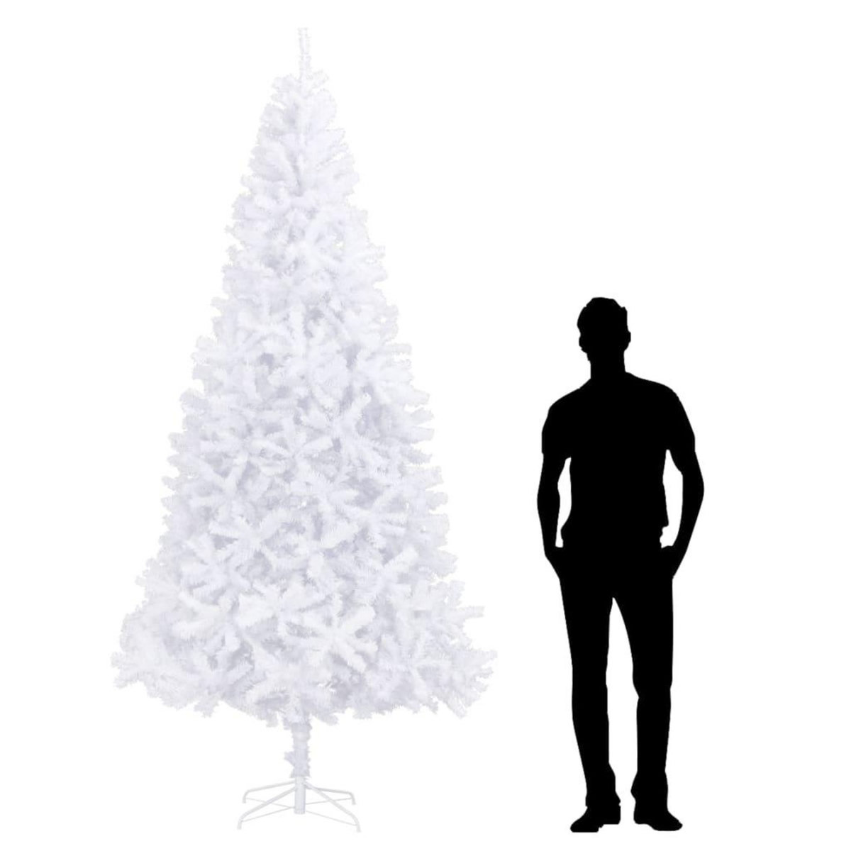 VIDAXL Sapin de Noël artificiel 300 cm Blanc