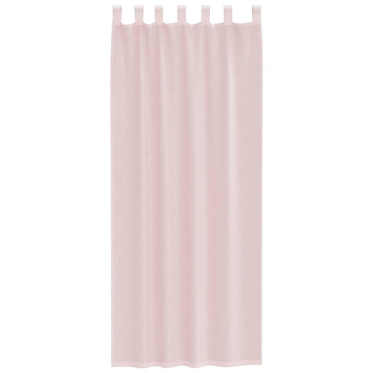 VIDAXL Rideaux en voile avec passe-tringles 2 pcs rose clair