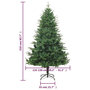 Voir la diapositive 6 : VIDAXL Sapin de Noël artificiel Vert 210 cm PVC et PE