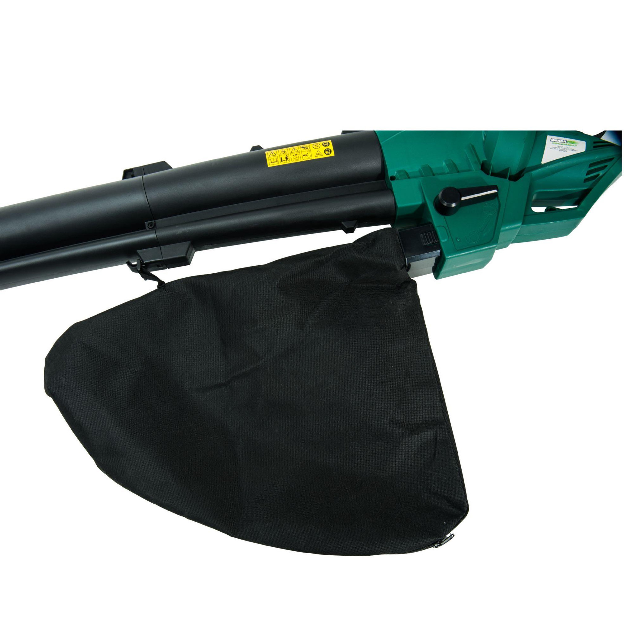 Voir la diapositive 4 : WERKAPRO Aspirateur souffleur broyeur  de feuilles werka pro 3000w